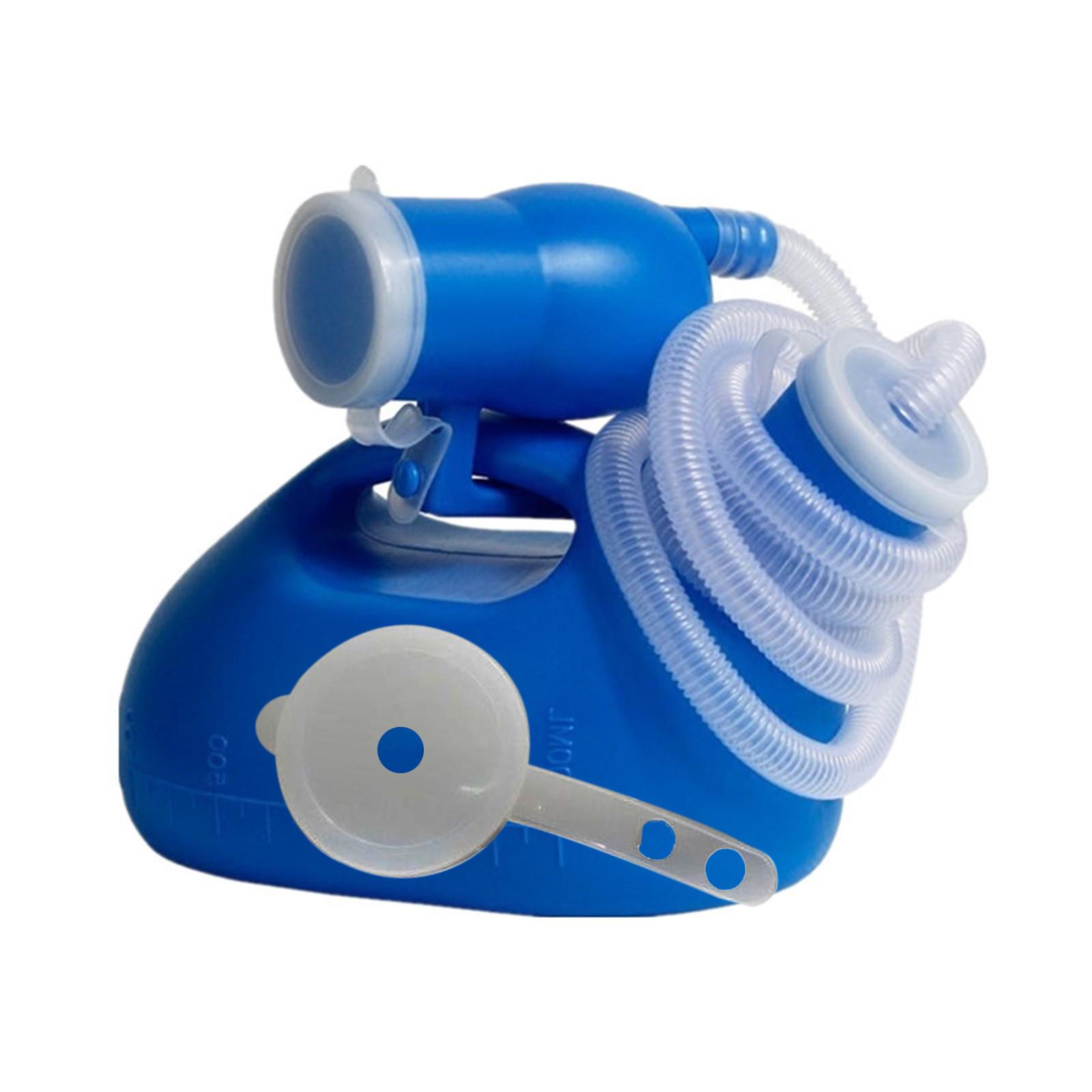 Azmnsn Urinoir Voor Mannen Morsbestendig Heren Potje Draagbare Urinoir Pee Fles 2000 Ml Voor Thuis Camping Auto Reizen One Size blauw