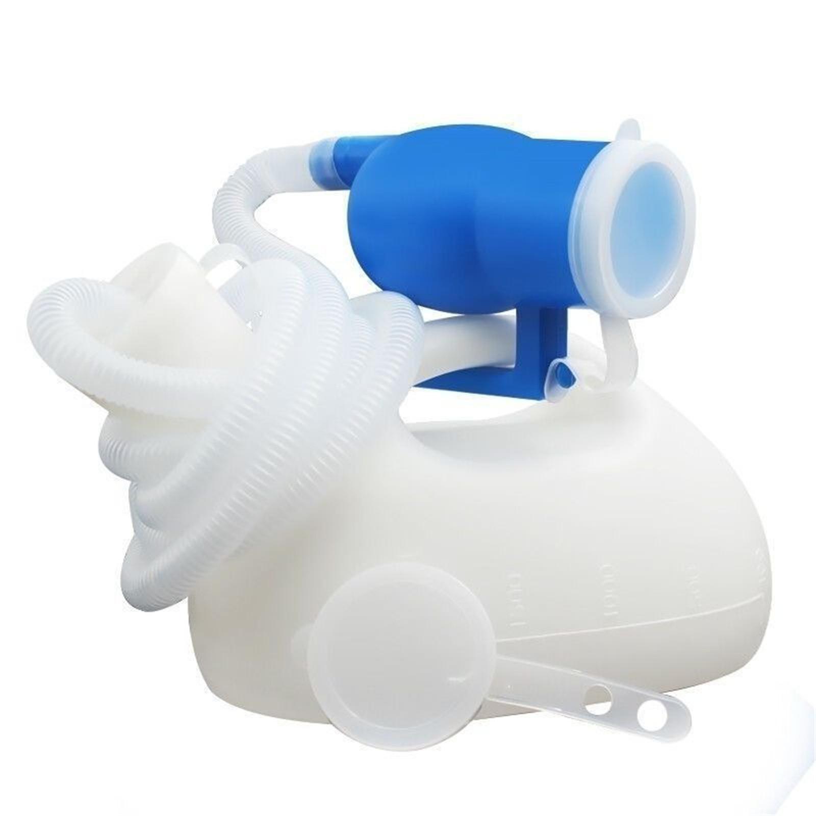 Azmnsn Urinoir Voor Mannen Morsbestendig Heren Potje Draagbare Urinoir Pee Fles 2000 Ml Voor Thuis Camping Auto Reizen One Size wit