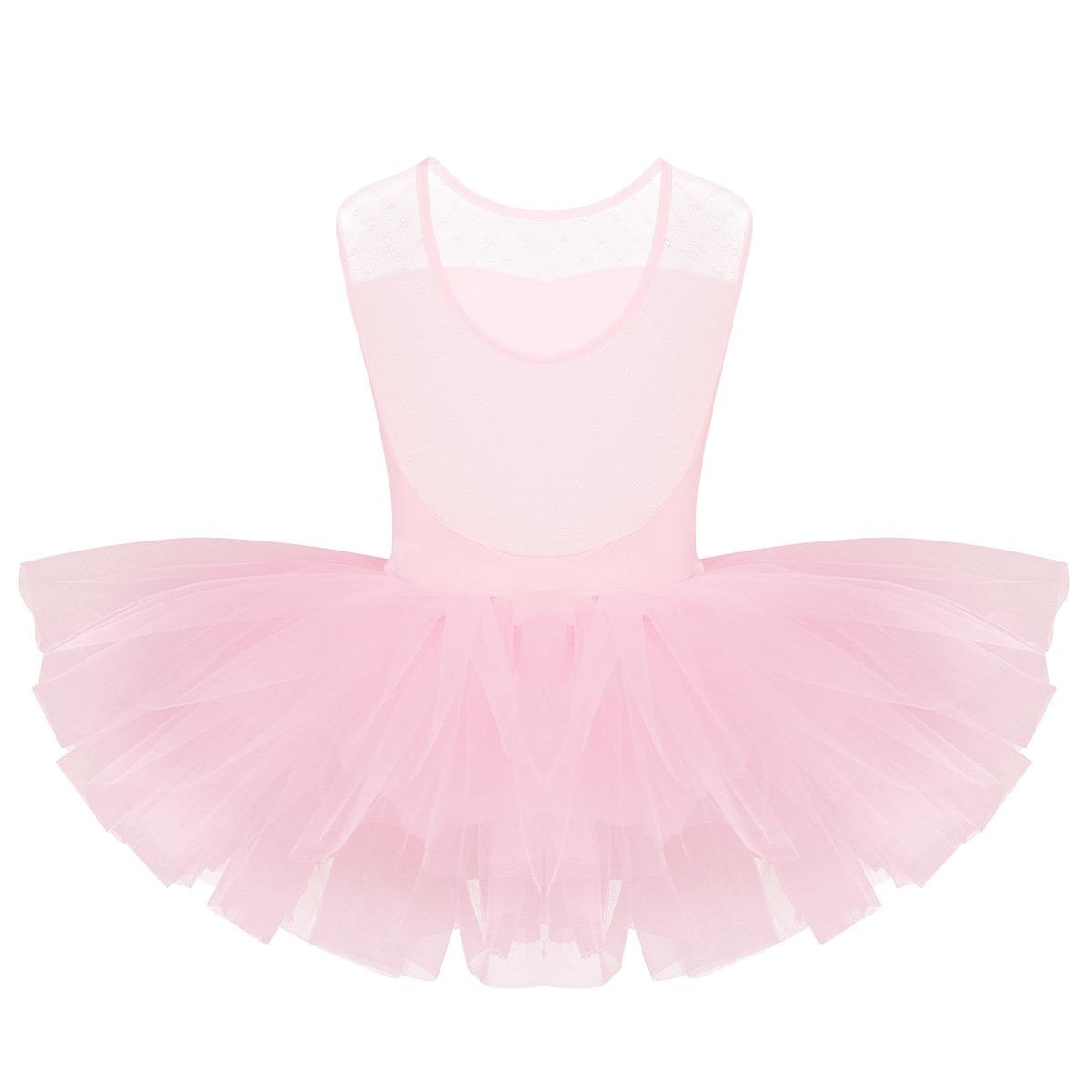 Linjinx Kinderen Meisjes Mesh Tutu Ballet Klassieke Tule Jurk Gymnastiek Turnpakje Jurk Dans Kostuum 8-10 Years