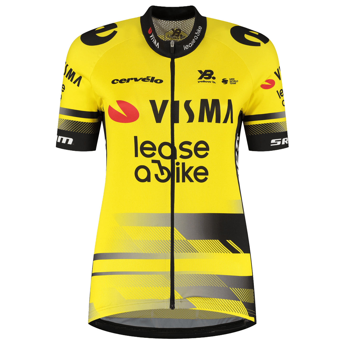YellowB TEAM VISMA LEASE A BIKE Damesfietsshirt 2025 damesfietsshirt
