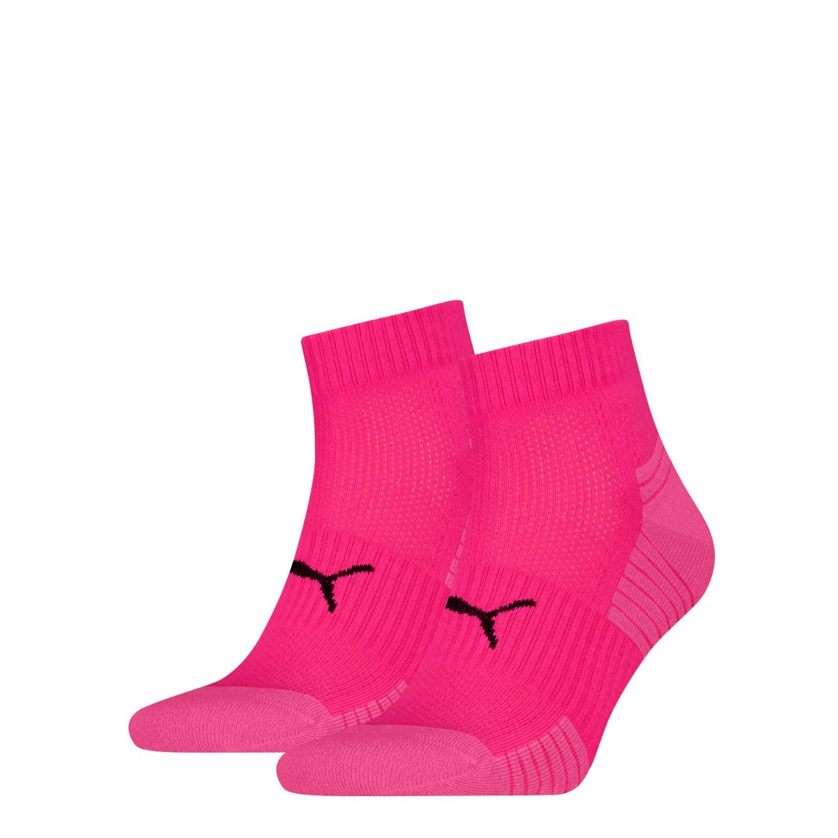 PUMA Korte sokken  UNISEX SPORT CUSHIONED QUARTER 2P Ribboorden, geoptimaliseerde demping voor extra comfort (2 paar)