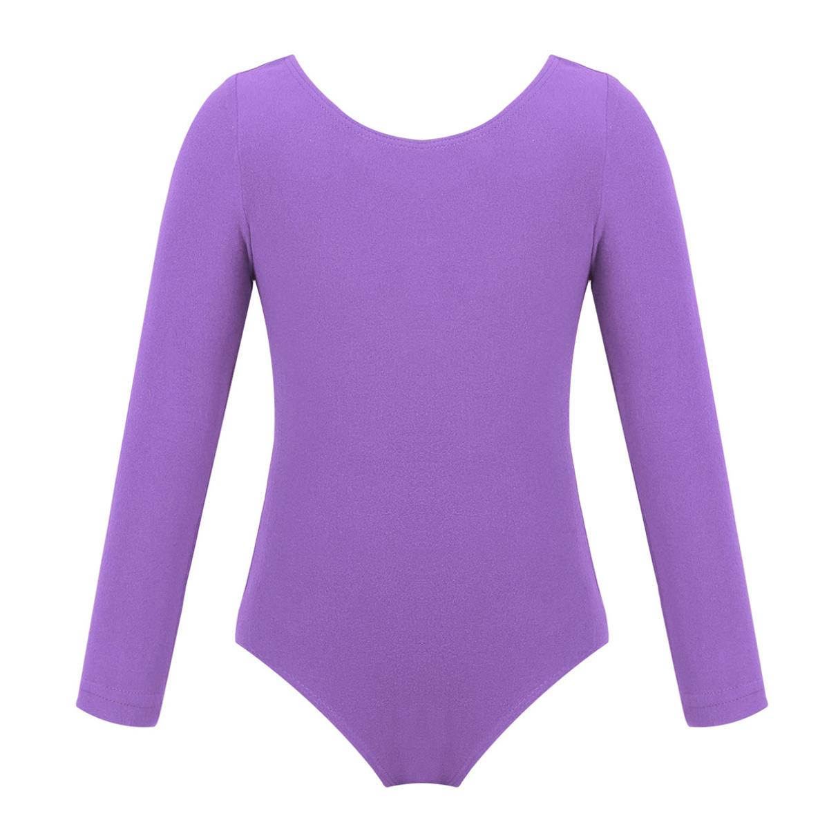 Tiaobug Meisjes Peuter Lange Mouw Turnpakje Gymnastiek Ballet Turnpakje Jumpsuit Danskostuums 2-3 Years