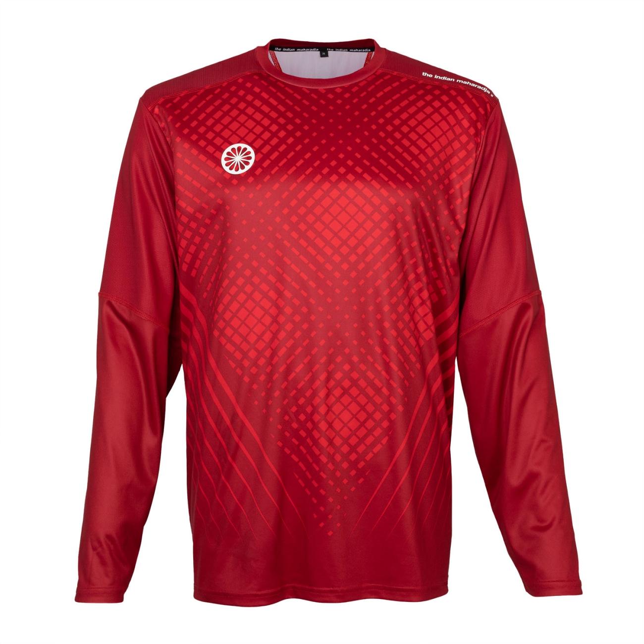 The Indian Maharadja Lucknow Jr Goalie Tee LS - Red
