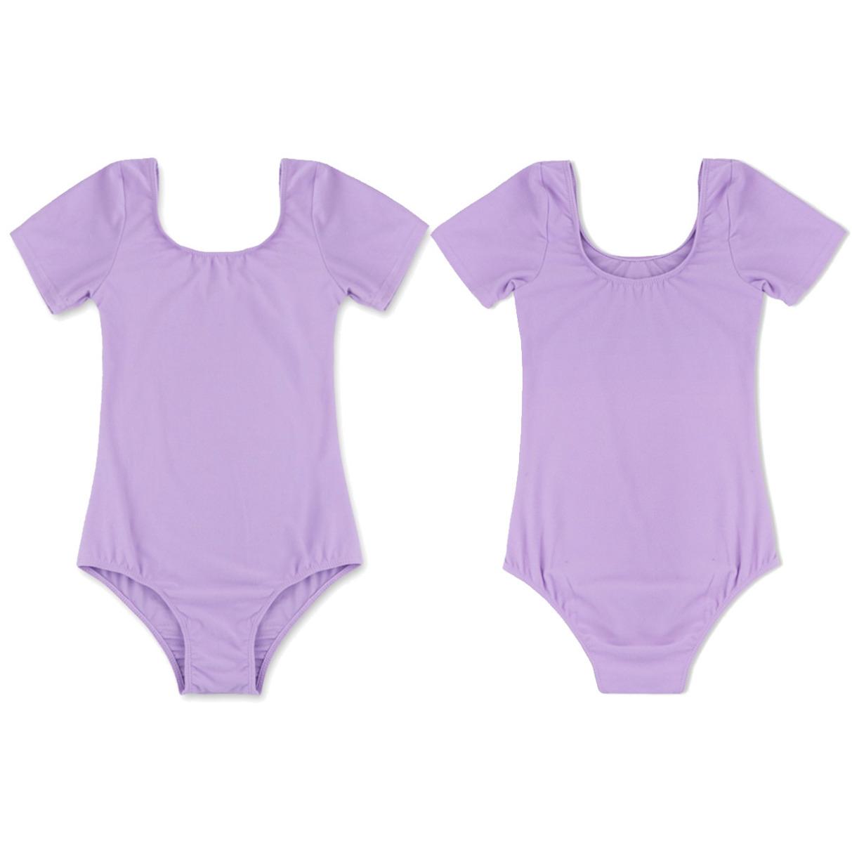 HULIJA Meisjesteam Basic Gymnastiek Ballet Turnpakje Met Korte Mouwen Eendelig Danskostuum Ballrina-kleding 11-12 Years