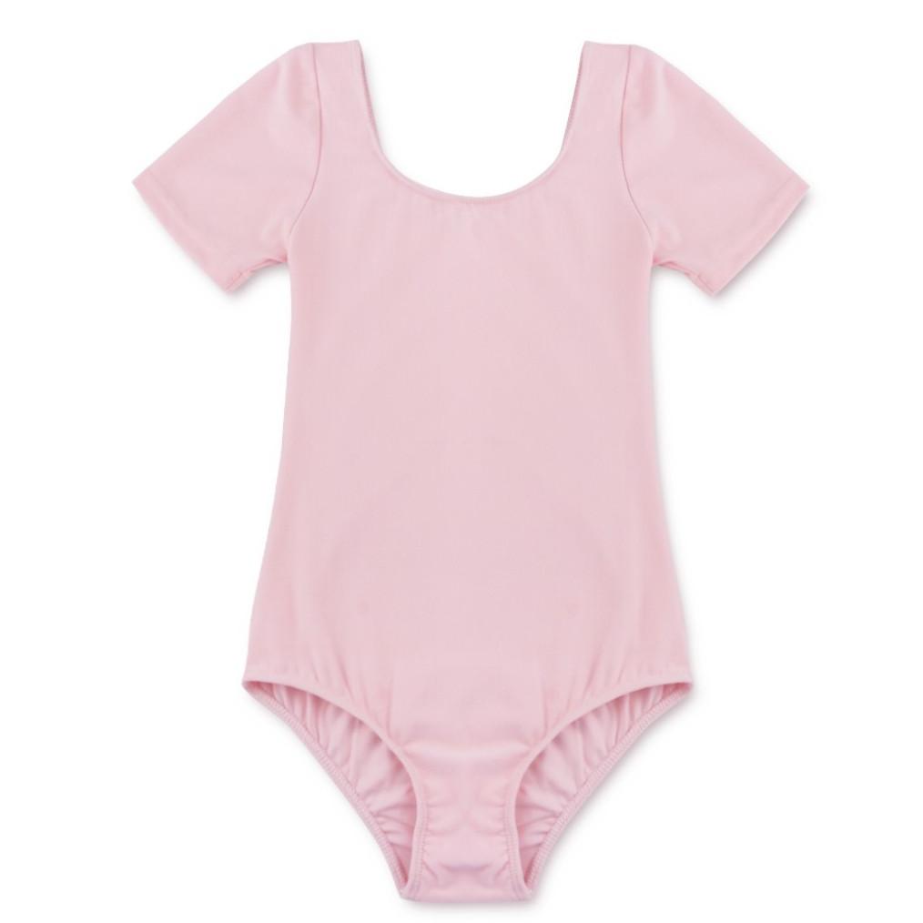 YONGHS Little Big Girls Classic Korte Mouwen Leotard voor Ballet Dans Gymnastiek 12-14 Years