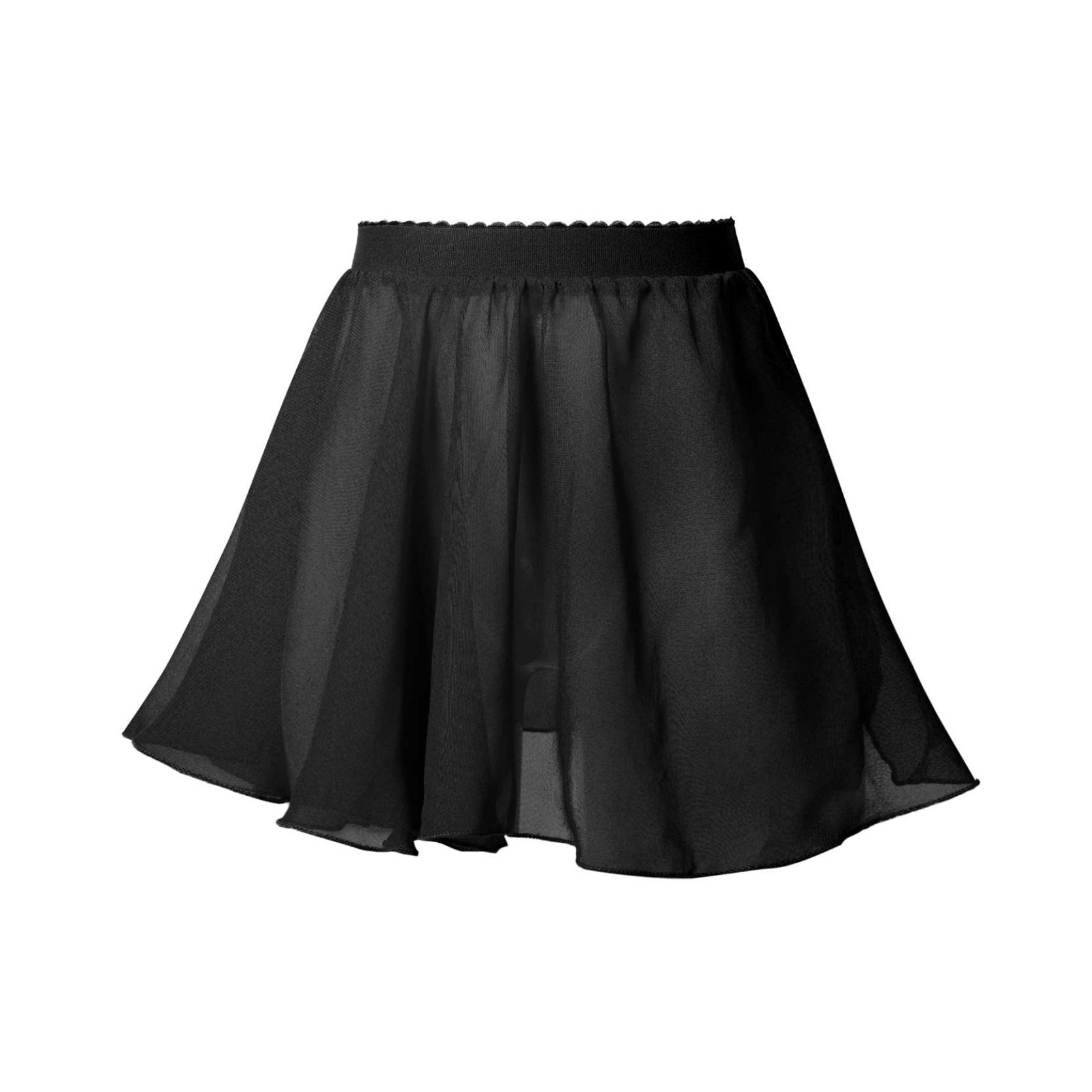 IEFiEL Meisjes Ballet Dansjurk Ballet Tailleband Turnpakje Chiffon Sluier Rokken Kinderwikkelrok voor peuters Kinderen Oefen Turnpakje Jurk 11-12 Years zwart