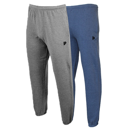 Donnay Donnay Heren - 2-Pack - Joggingbroek Alec - Zilvergrijs & Donkerblauw