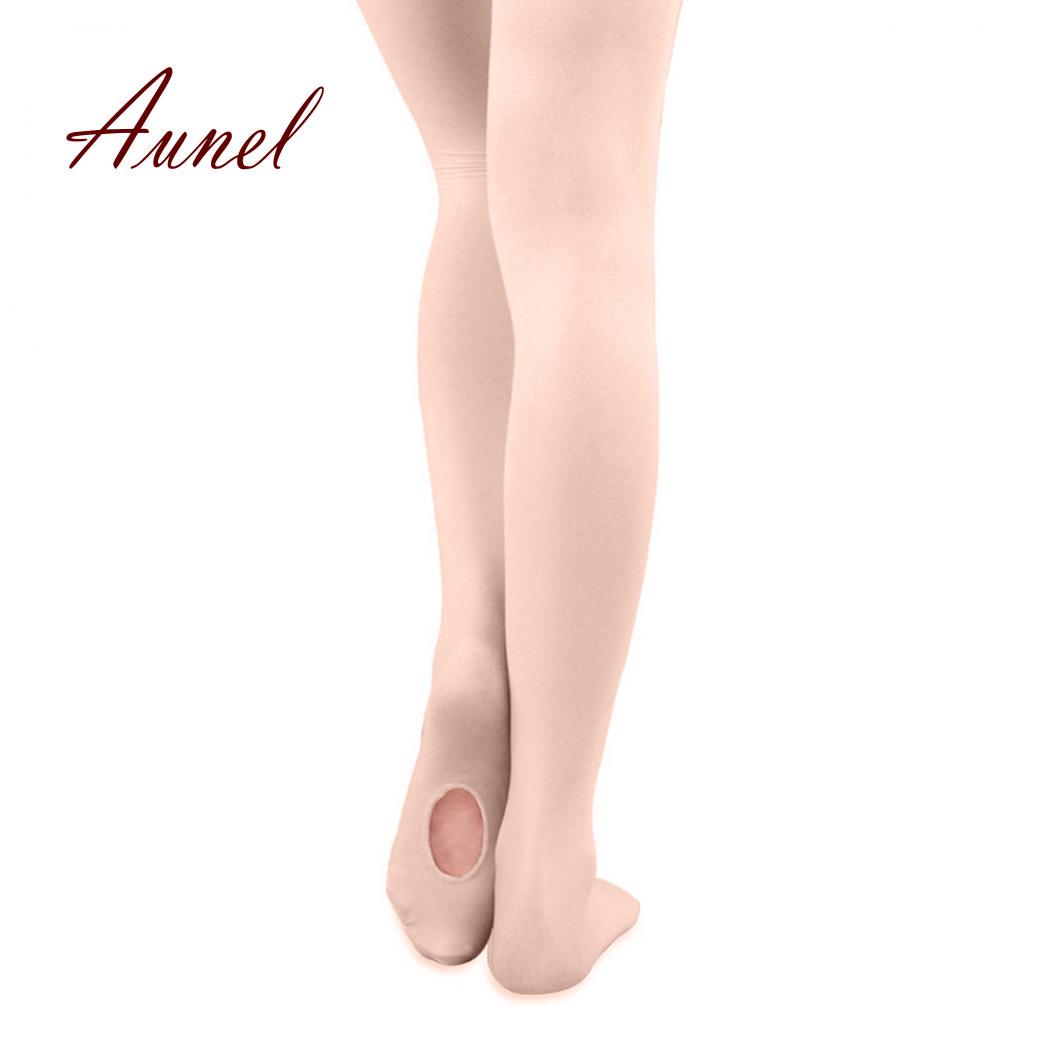 Zoeneed Nylon sokdanspanty met voetenballet voor volwassen kinderen M