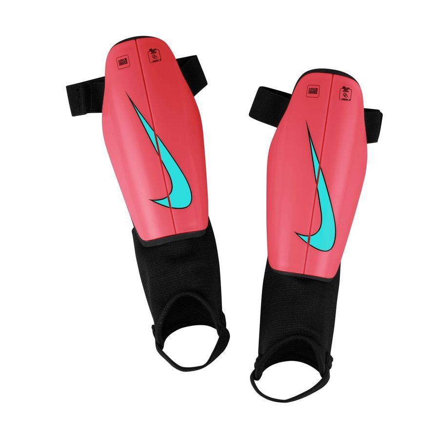 Nike Scheenbeschermers Charge Mad Energy - Rood/Zwart/Turquoise Kids