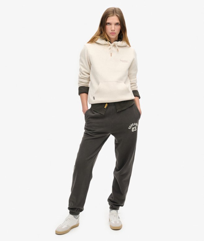 Superdry Athletic Essentials Boyfriend Joggingbroek Zwart