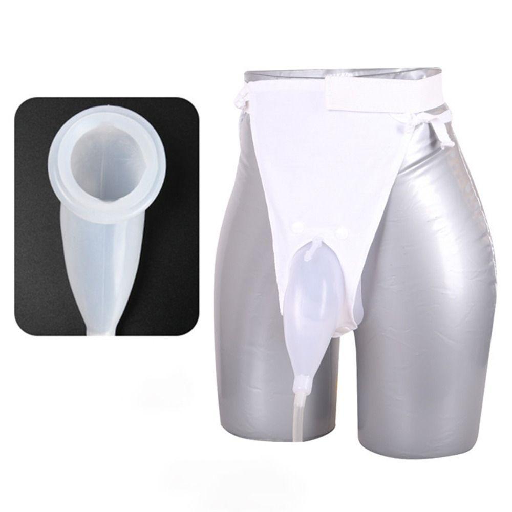 Huilibanye Reusable Pee Holder 1000ml Urine Collector Urine Receiver Wearable Urinal  Travel Men