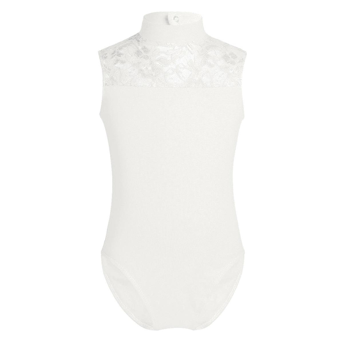 HULIJA Kinderen Meisjes Ballet Dans Turnpakje Kant Schildpad Hals Open Rug Katoen Gymnastiek Turnpakje Ballerina Kleding 7-8 Years