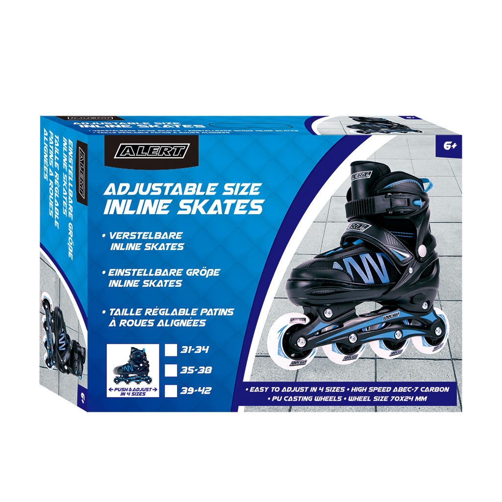 Alert Inline Skates  Blauw Maat 35-38