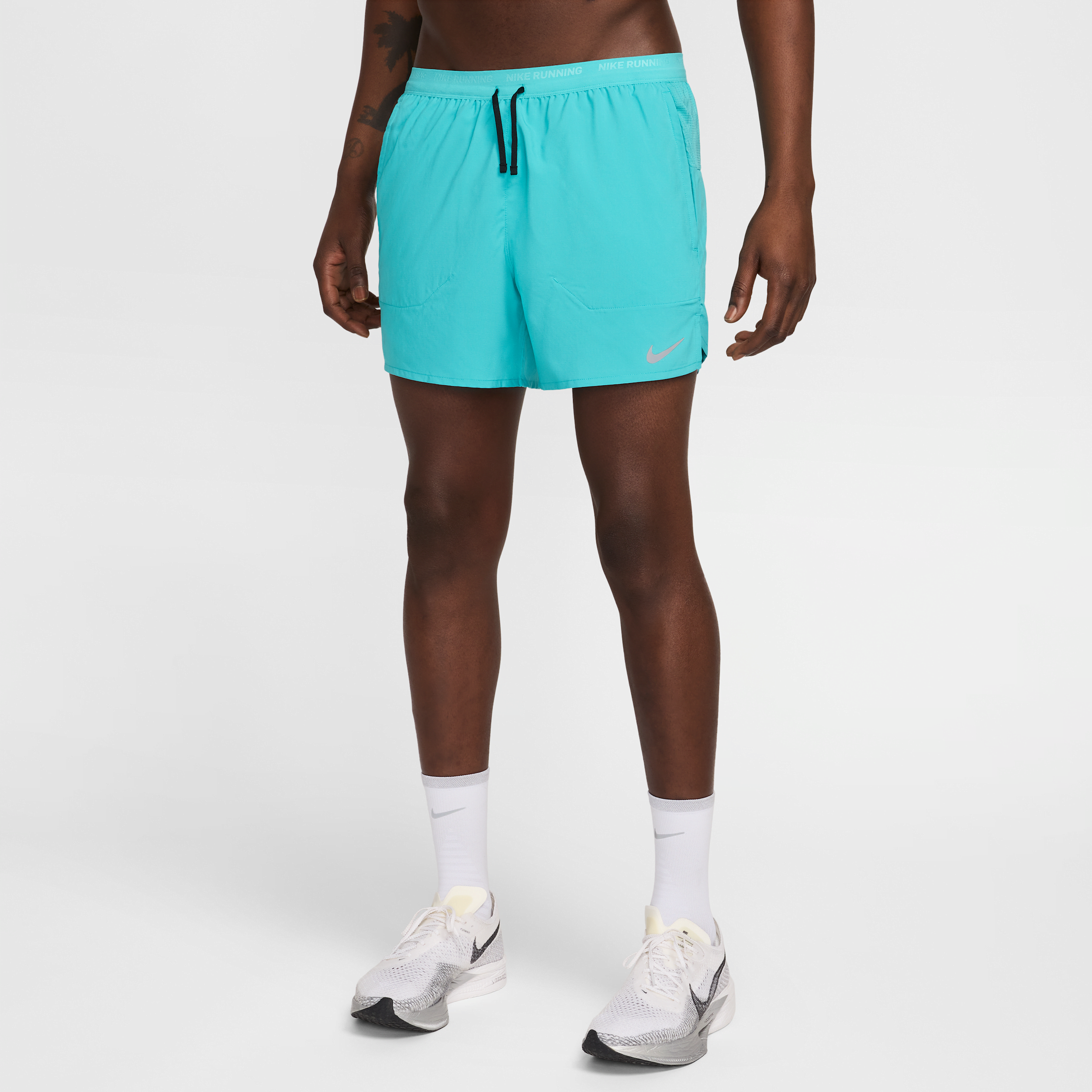 Nike Stride Dri-FIT hardloopshorts met binnenbroek voor heren (13 cm) - Groen