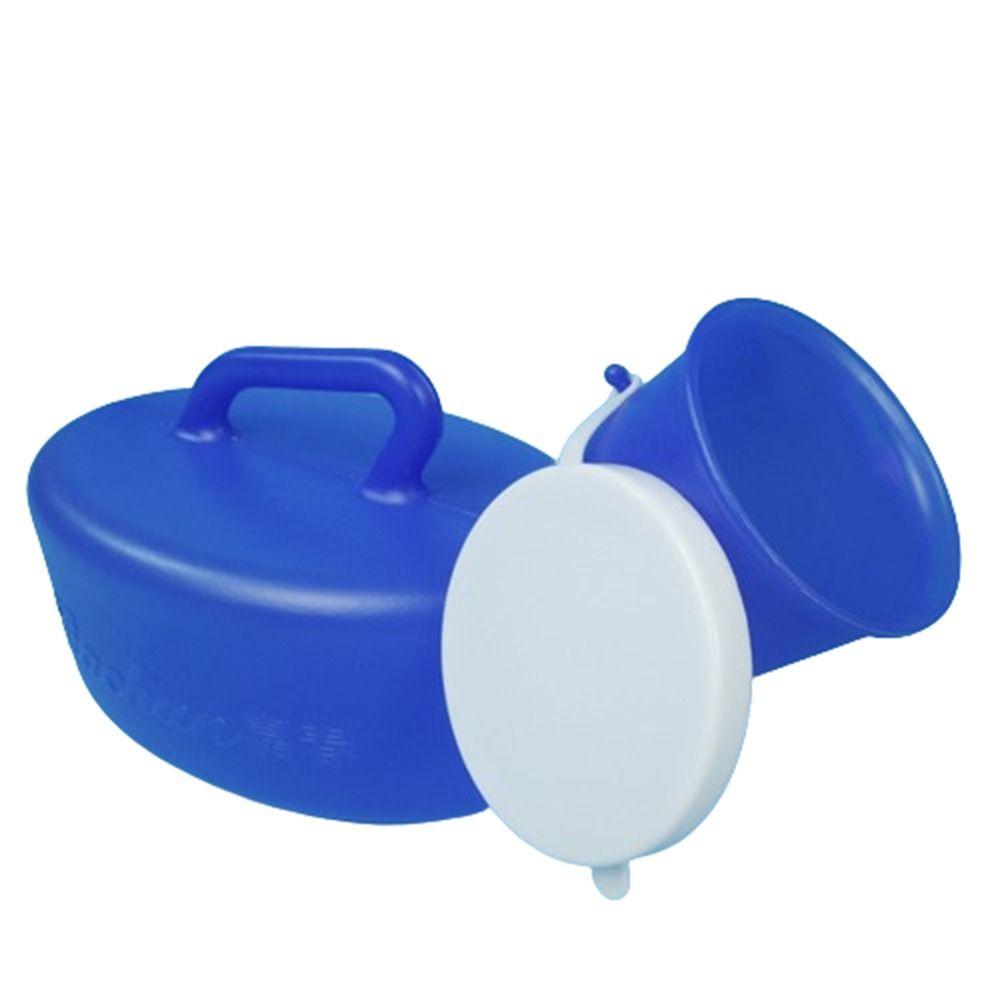 MUXUE with Seal Lid Mobile Urinal Toilet Outdoor Toilet Urinal Potty  Hospital Patient Blue Recumbent Type for Men