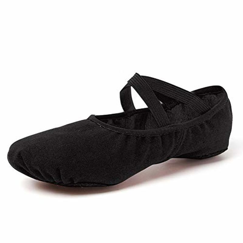 HZYshowing Dance Dames Meisjes Balletschoenen Stretch Canvas Ballet Split Sole Dans Yoga Schoenen 39