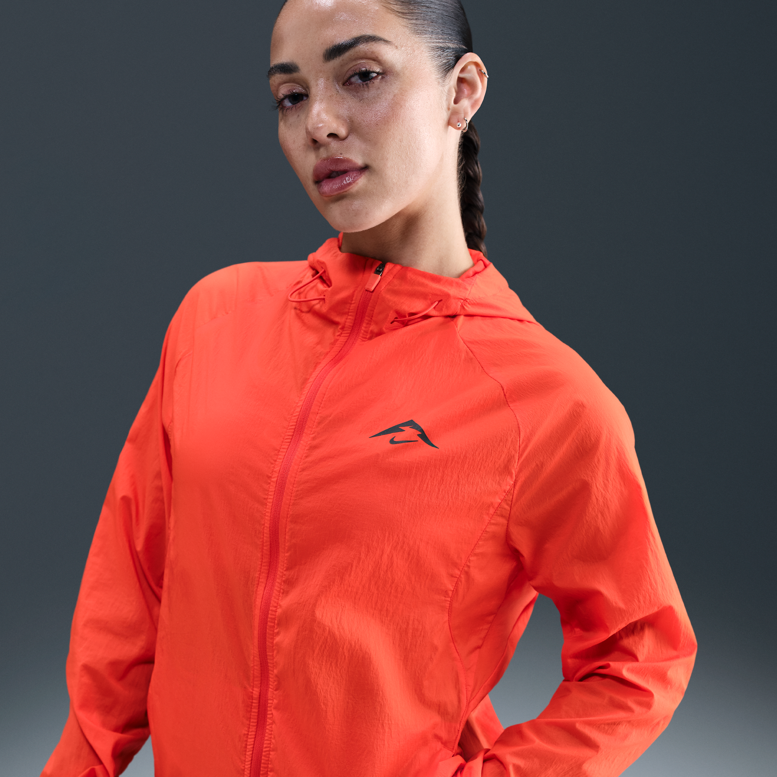 Nike Trail Repel hardloopjack voor dames - Rood