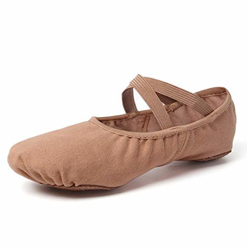 HZYshowing Dance Dames Meisjes Balletschoenen Stretch Canvas Ballet Split Sole Dans Yoga Schoenen 28