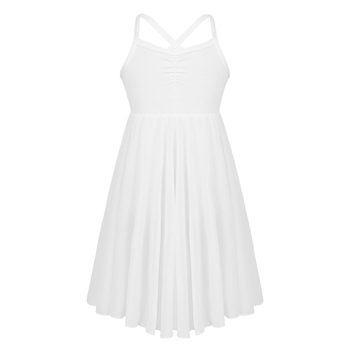 WinYing Meisjes Chiffon Balletpak Jurk Elegant Danskleding voor Balletvoorstellingen Oefening 10-12 Years