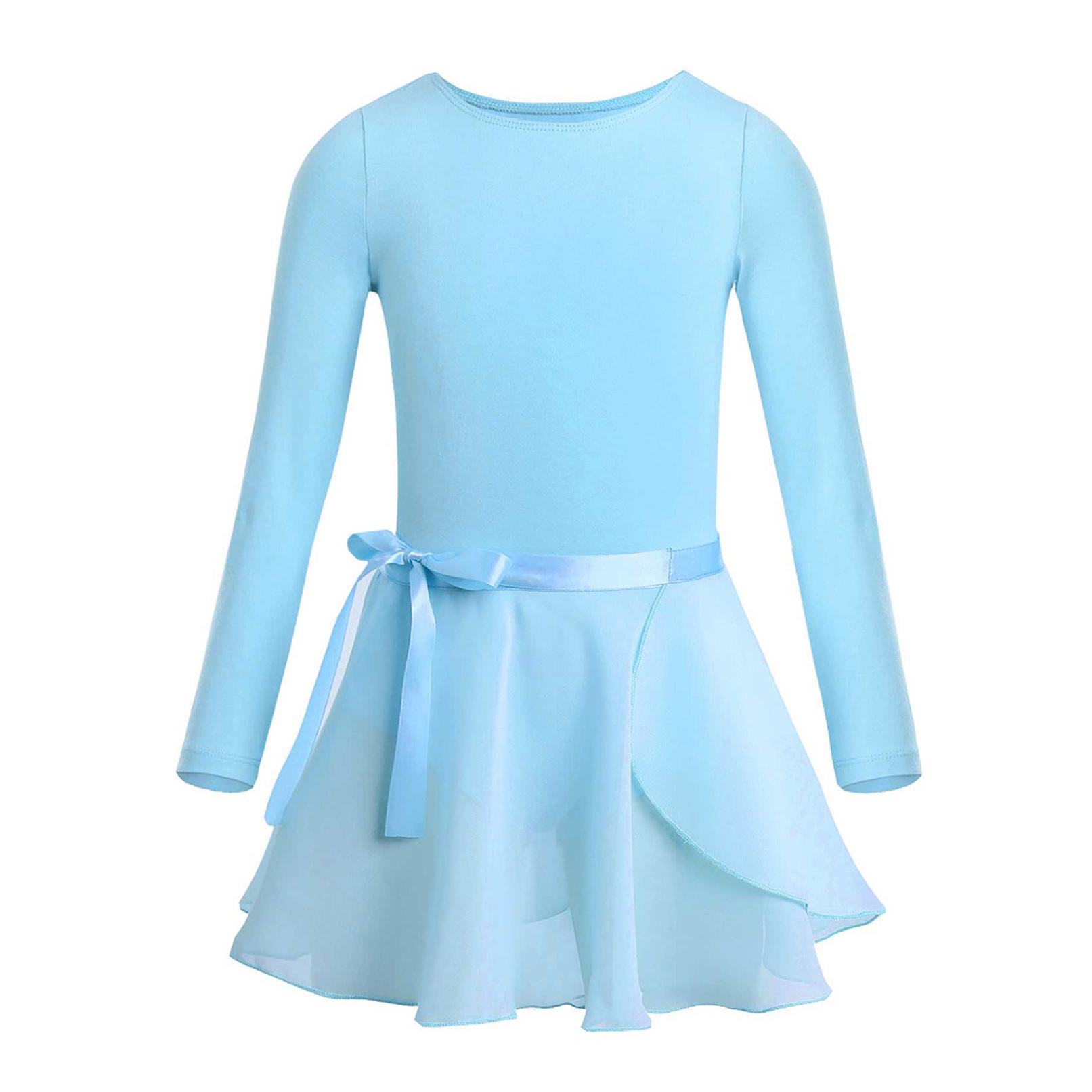 Manyakai 2 stuks meisjes ballet tutu jurk ballerina dans kostuums gymnastiek turnpakje met gestrikte rok set 8-10 Years