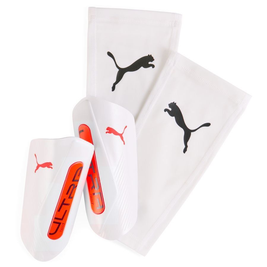 PUMA Scheenbeschermers Ultra Twist Sleeve Unlimited - Wit/Glowing Red