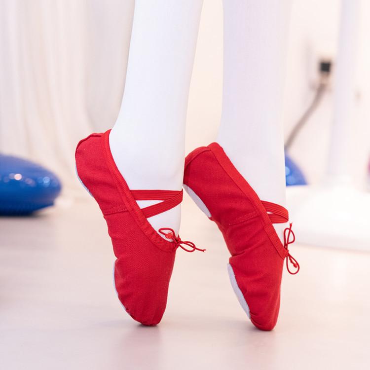 Leayond Meisjes balletschoenen canvas dansschoenen dansen gymnastiek yogaschoenen 30