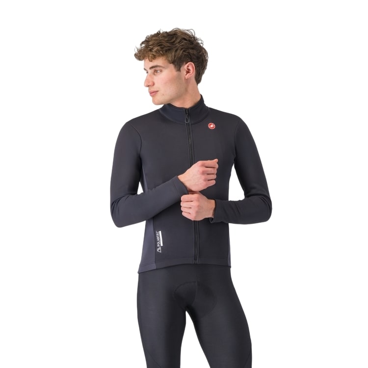 Castelli Entrata 2 fietsjack light black/dark grey heren