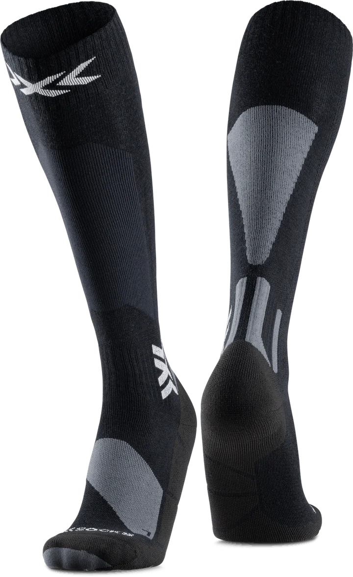 X-Socks Ski Discover Merino skisokken zwart/grijs unisex