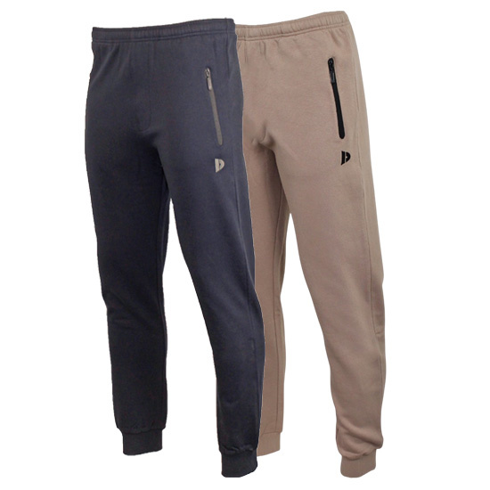 Donnay Donnay Heren - 2-Pack - Joggingbroek Jack - Navy & Taupe Grey