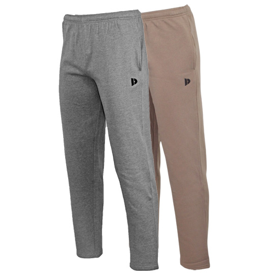 Donnay Donnay Heren - 2-Pack - Joggingbroek Wess - Zilvergrijs & Taupe Grey