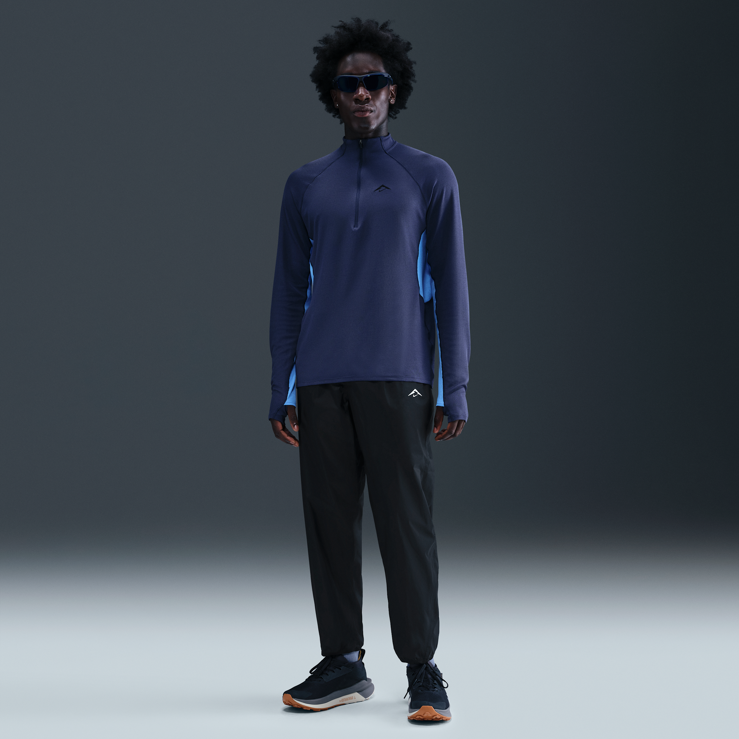 Nike Trailwind Storm-FIT ADV waterdichte hardloopbroek voor heren - Zwart