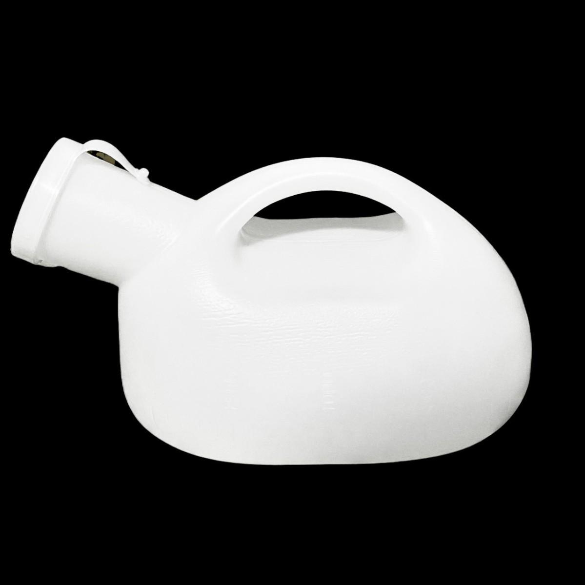 Deals Supermarket 2000ml Men’s Plastic Urinal with Cover - Large Capacity for Elderly Use