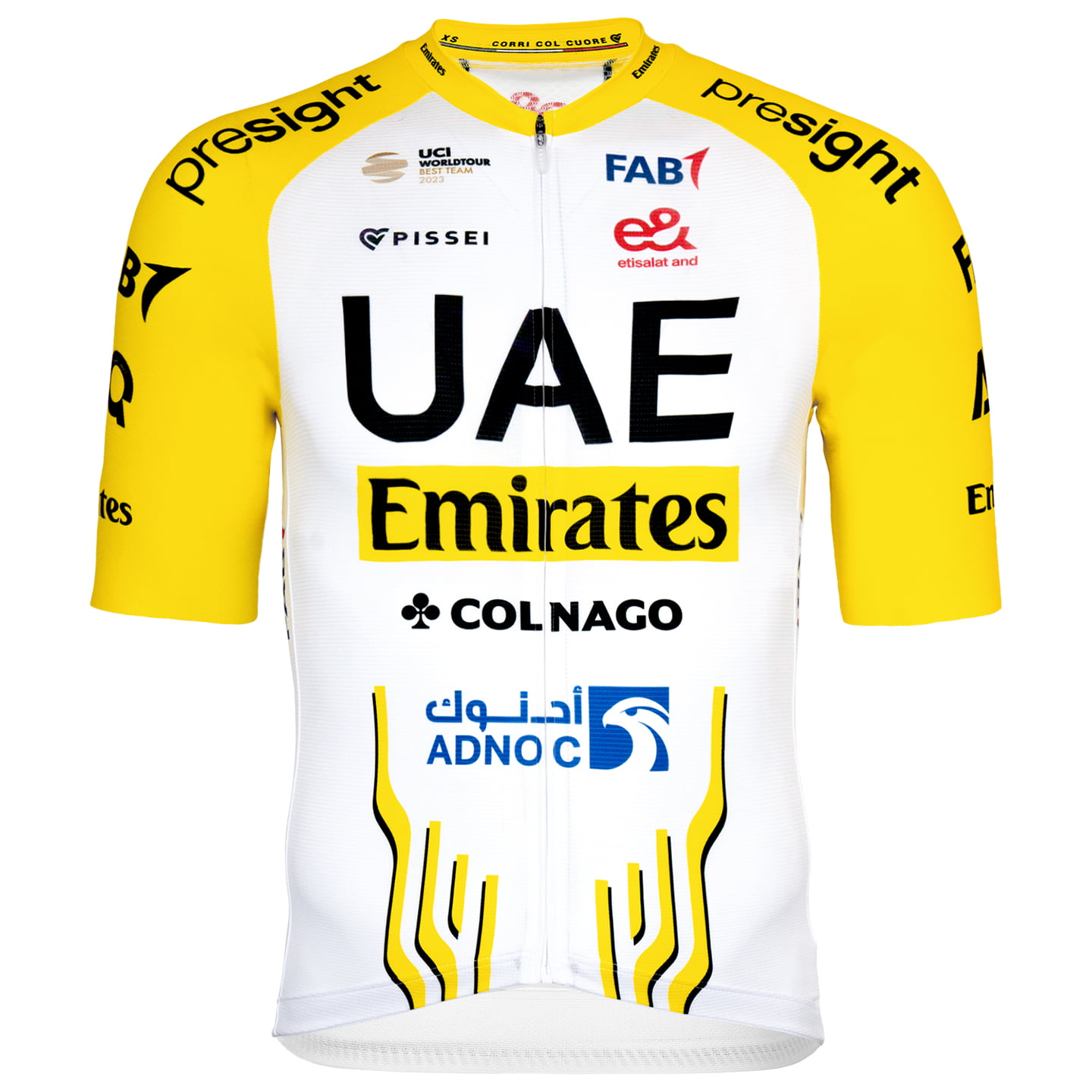 Pissei UAE TEAM EMIRATES shirt met korte mouwen TdF 2024 fietsshirt met korte mouwen,