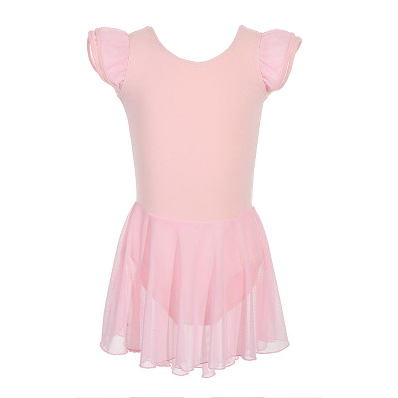 Love dance,love life Balletjurken Meisjes Korte Mouw Tutu Rok Balletkleding Gymnastiek Dansjurk Balletpak Kinderen Ballet Y19 120
