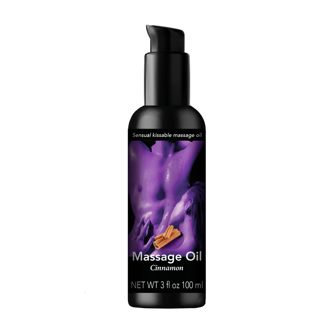 PharmQuests Kissable Massage olie met de geur van Kaneel