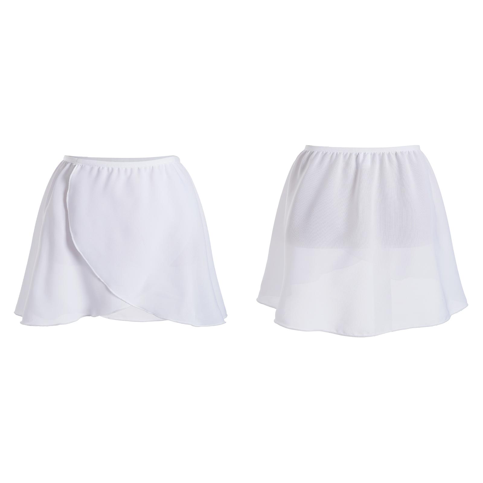 Fldy Meisjes Ballet Rokken Dans Chiffon Wikkelrok Kinderen Dans Gymnastiek Kostuum 6-10 Years