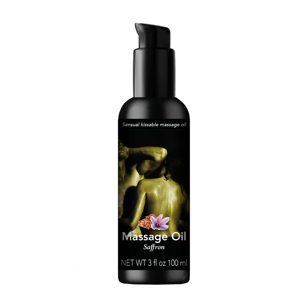PharmQuests Kissable Massage olie met de geur van Saffraan