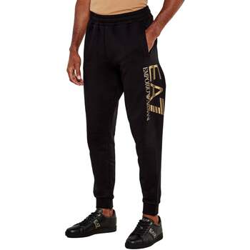 Ea7 Emporio Armani Trainingsbroek  Logo Series Cotton Jogger Pants Black/Gold