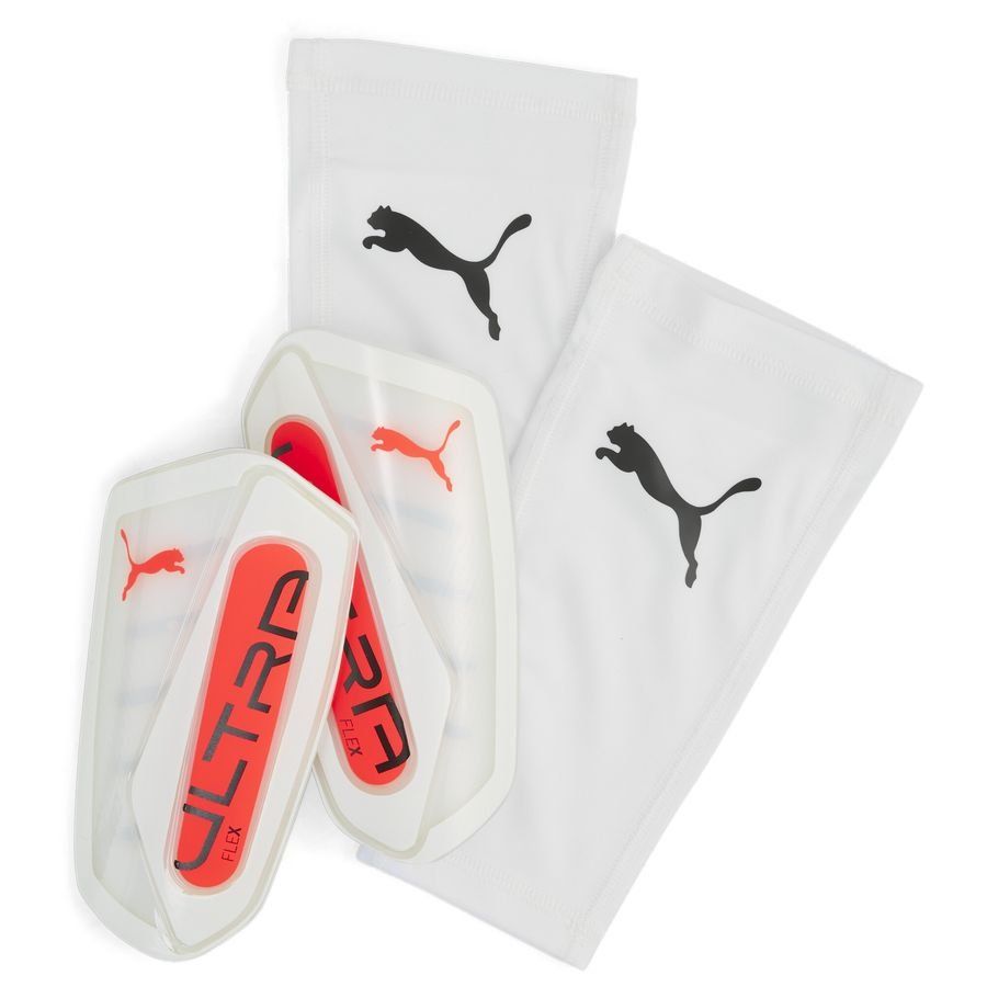 PUMA Scheenbeschermers Ultra Flex Sleeve Unlimited - Wit/Glowing Red