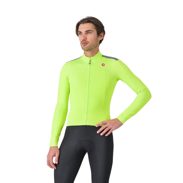 Castelli Puro 4 fietsjack electric lime heren