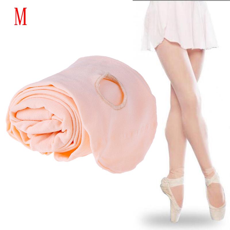 Ephemeral Danseres draagt kousen Meisjes ballet danspanty's naadloze panty's danssokken M nude