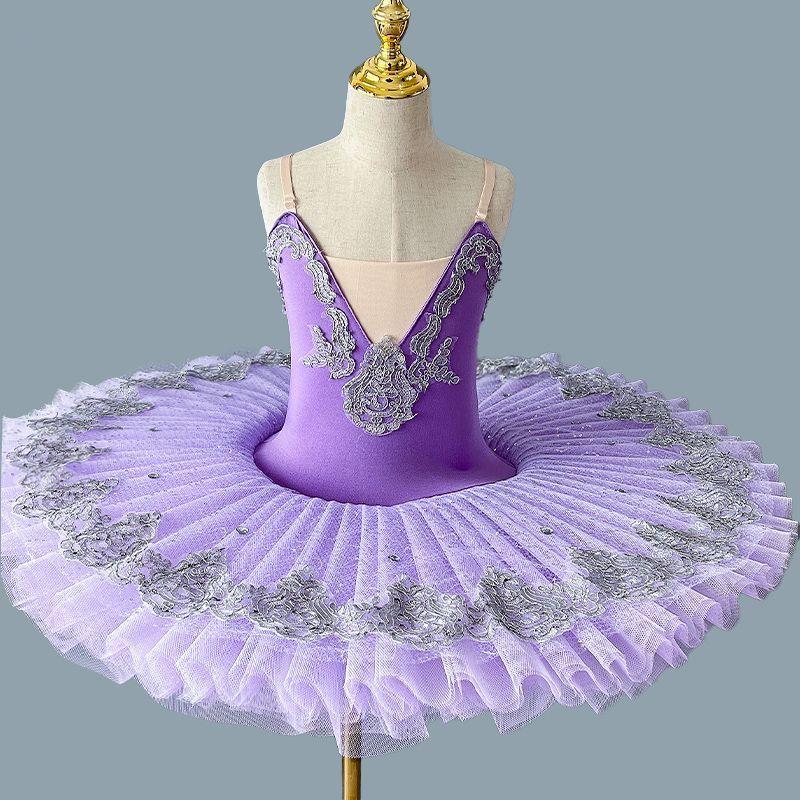 RUOK Meisjes Balletjurk Dansvoorstellingskostuum Competitie Gaasjurk 110cm