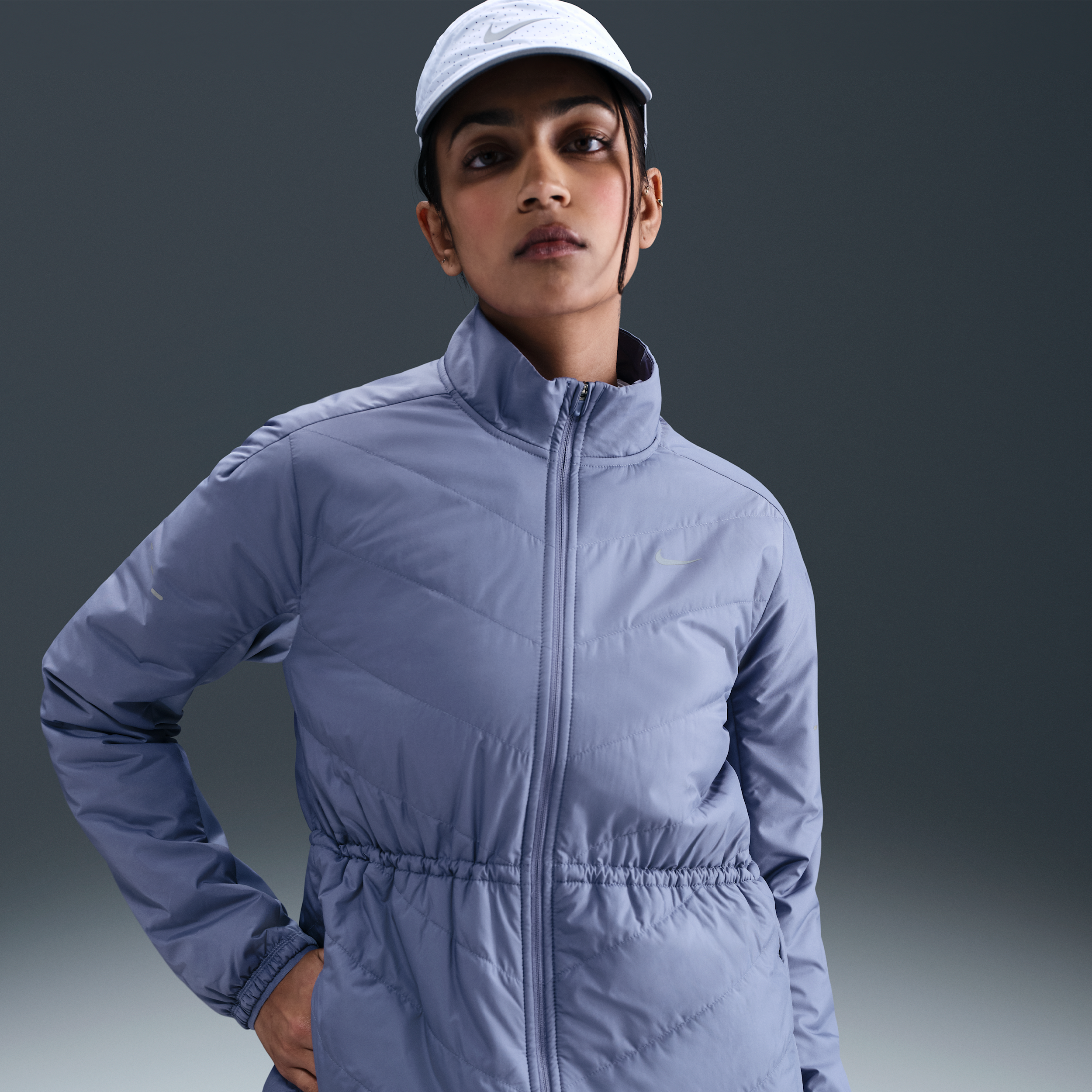 Nike Swift Therma-FIT hardloopjack voor dames - Blauw