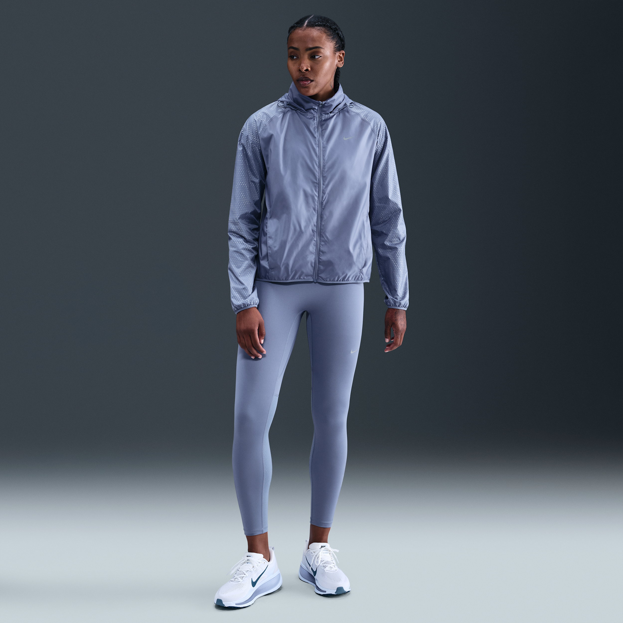 Nike Tempo Flash 7/8-hardlooplegging met hoge taille voor dames - Blauw