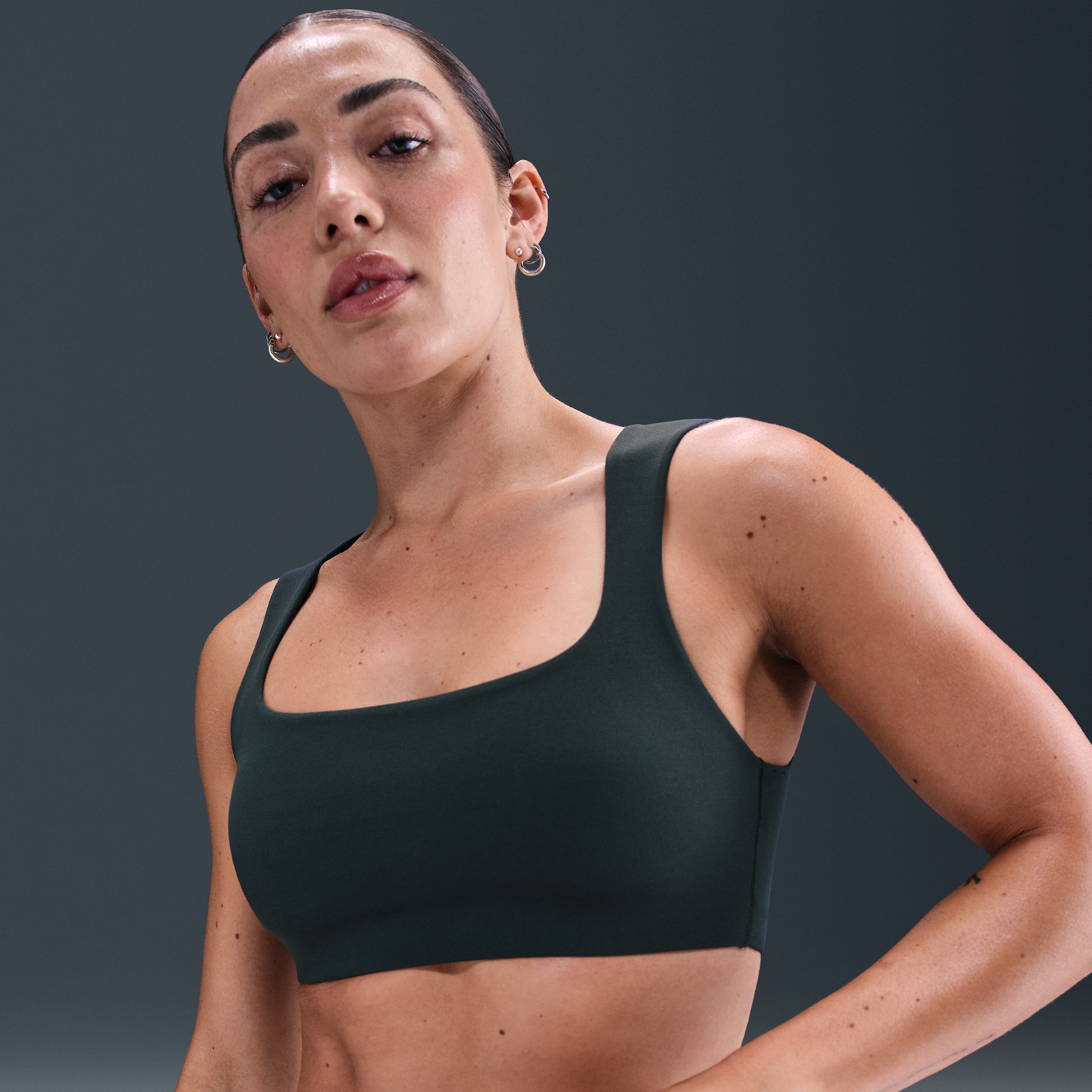 Nike Zenvy licht gevoerde sport-bh met lichte ondersteuning - Groen