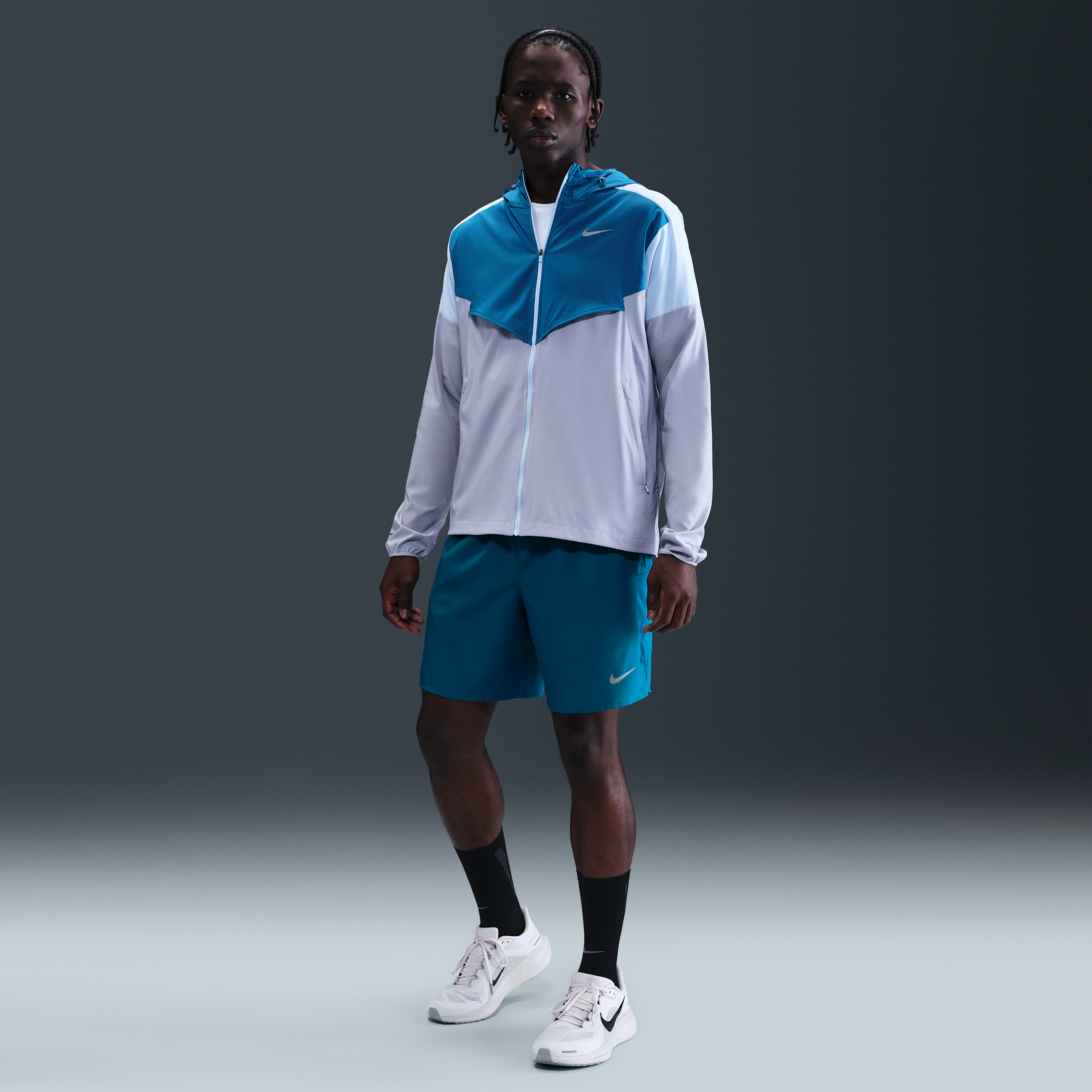 Nike Challenger Dri-FIT hardloopshorts met binnenbroek voor heren (18 cm) - Blauw