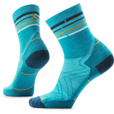SmartWool Dames Run Zero Cushion Mid Crew Sokken