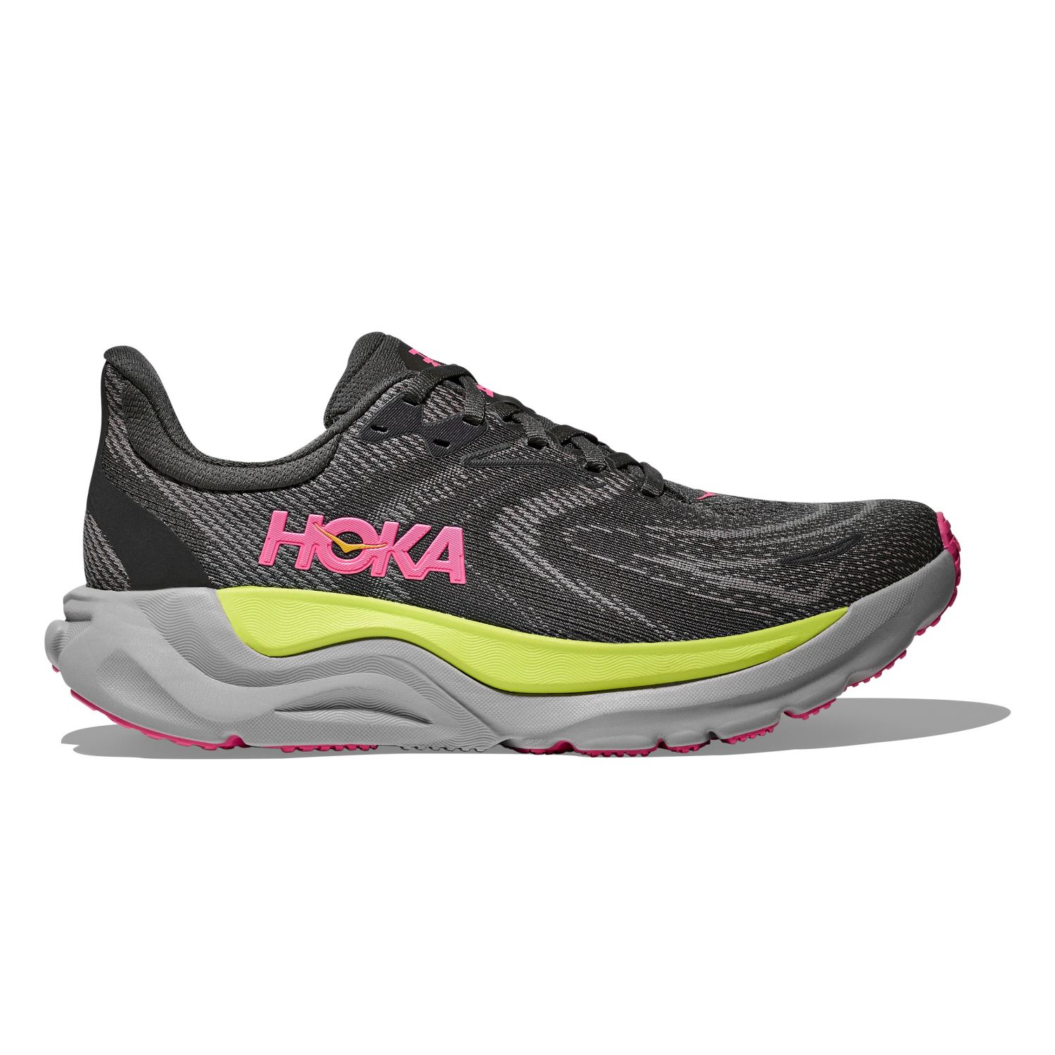 Hoka One One Hoka Arahi 8 hardloopschoenen Charcoal Grey/Grey Skies dames