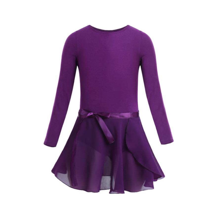 IEFiEL Kinderen Meisjes Ballet Tutu Ballerina Dansles Kostuums Gymnastiek Turnpakje Dancewear Gebonden Rok Dans 3-4 Years paars