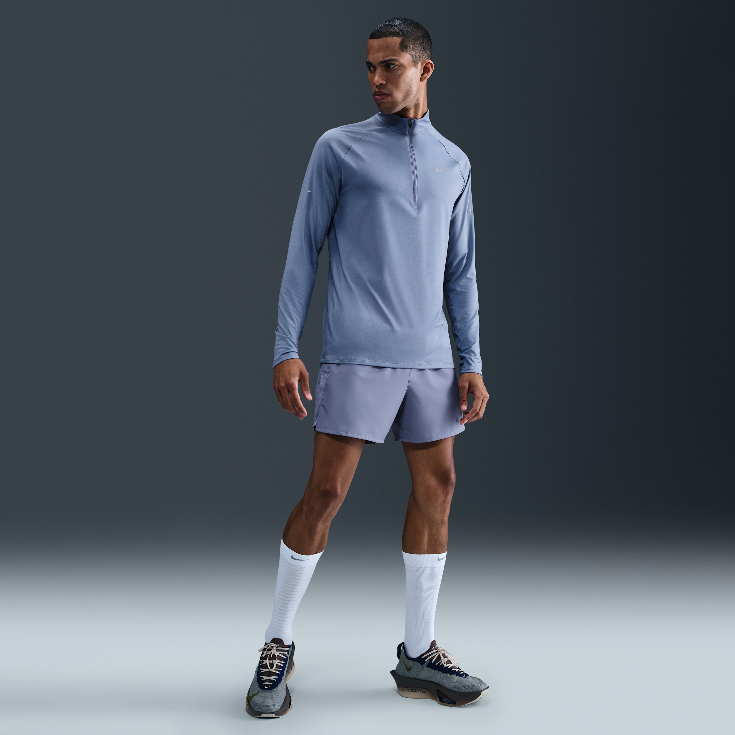 Nike Challenger Dri-FIT hardloopshorts met binnenbroek voor heren (13 cm) - Blauw